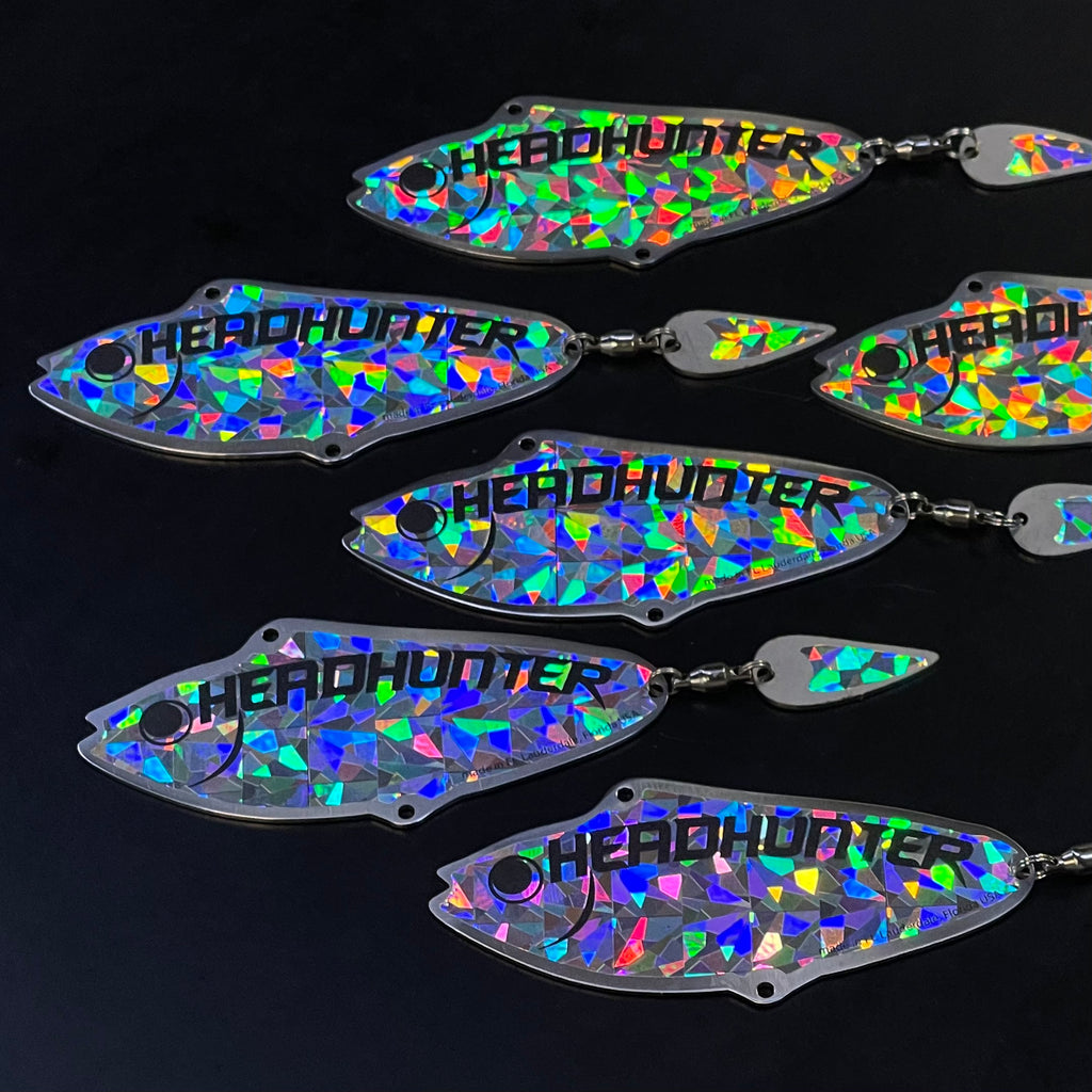 thumbnail image 2 of Holographic Super Fine Glitter Fishing Lure Tape, 12" X 8" Sheet, Tackle Craft 2 of 5