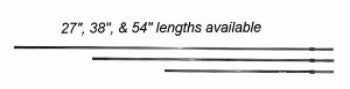 27" - 54" Replacement Rear Shaft for Pole Spear